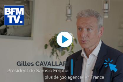 On parle de Samsic Emploi sur BFM TV